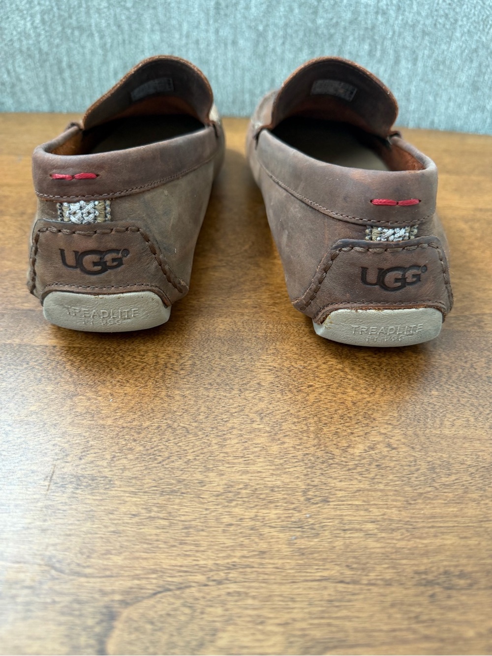 UGG Upshaw loafers Men's Brown Leather Slip-On - Picture 4 of 9